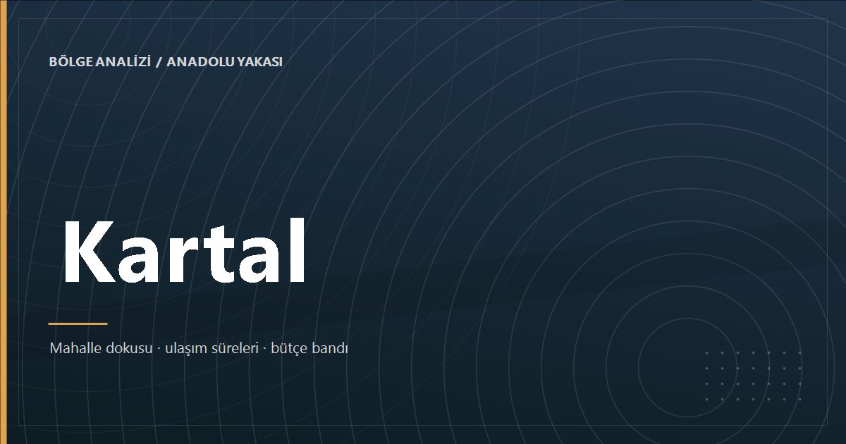 Kartal bölge analizi kapak görseli